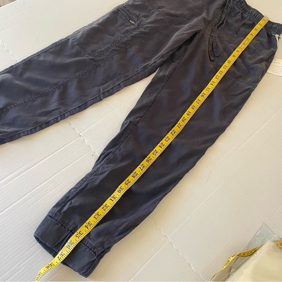 Nicole Miller Jogger Gray Pants Lyocell Tappered Pull Cargo - Picture 9 of 13